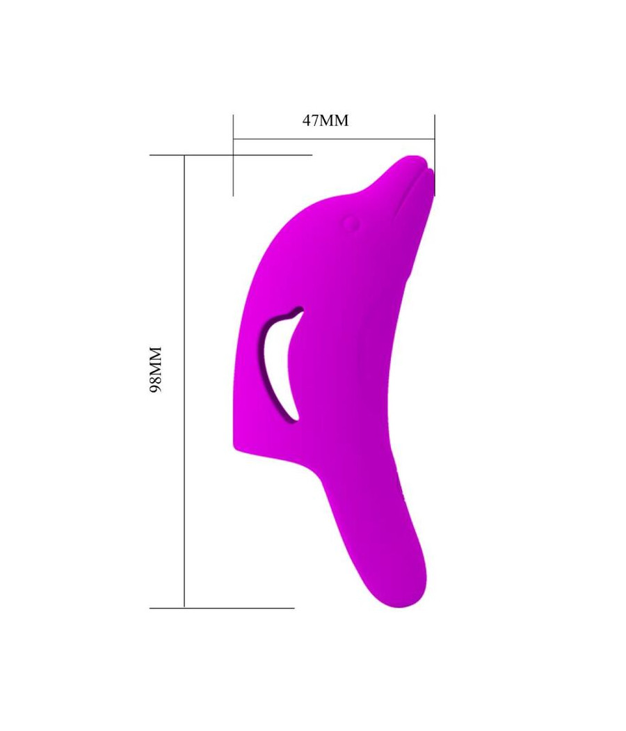 PRETTY LOVE - POTENTE STIMOLATORE DELLE DITA DELPHINI VIOLA