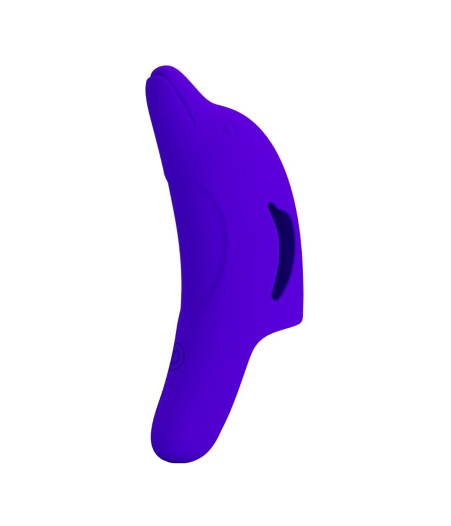 PRETTY LOVE - PUISSANT STIMULATEUR DE DOIGTS BLEU FONCÉ DELPHINI