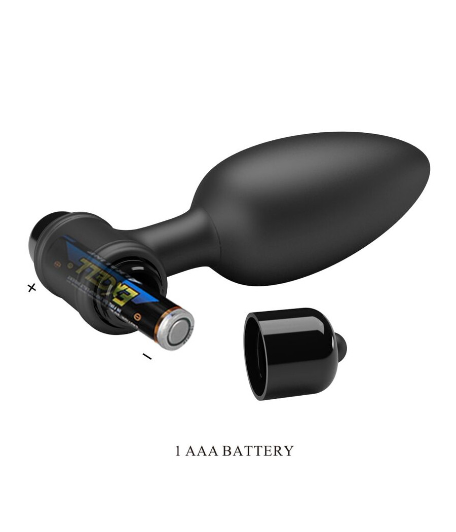 PRETTY LOVE - VIBRA BUTT PLUG 2 ANAL PLUG 10 VIBRATIONEN SCHWARZ