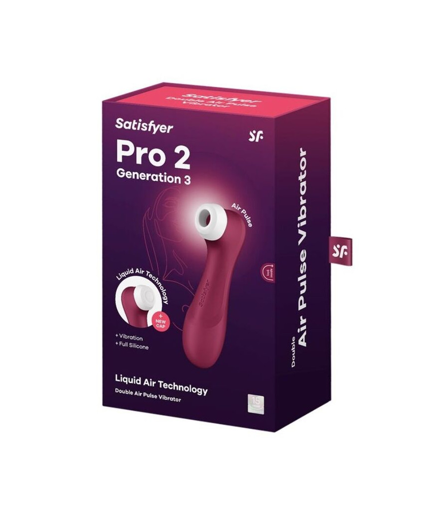 SATISFYER - TECNOLOGIA PRO 2 GENERAZIONE 3 ARIA LIQUIDA ROSSO VINO
