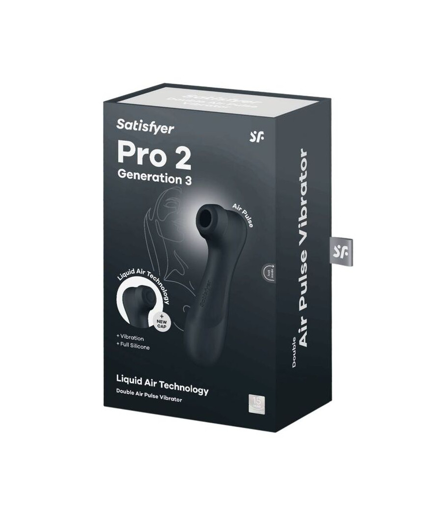 SATISFYER - PRO 2 GENERATION 3 LIQUID AIR TECHNOLOGY SCHWARZ