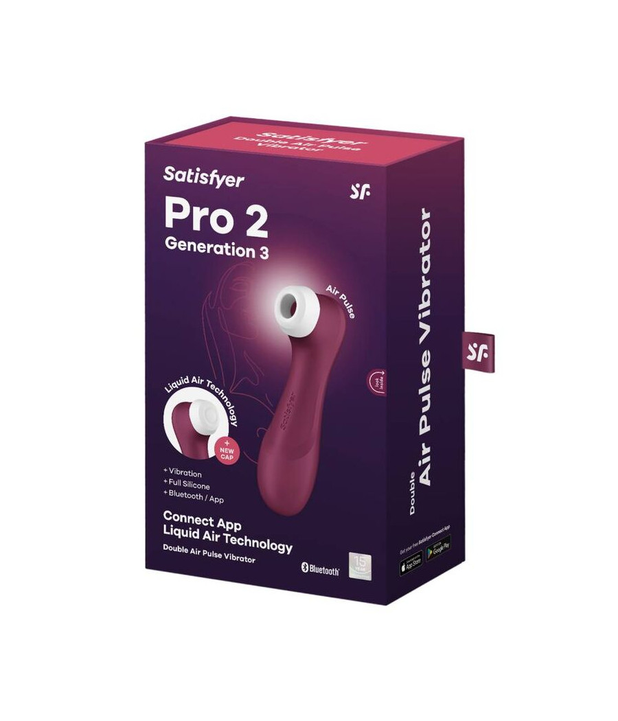 SATISFYER - PRO 2 GENERACIÓN 3 GRANATE BLUETOOTH & APP