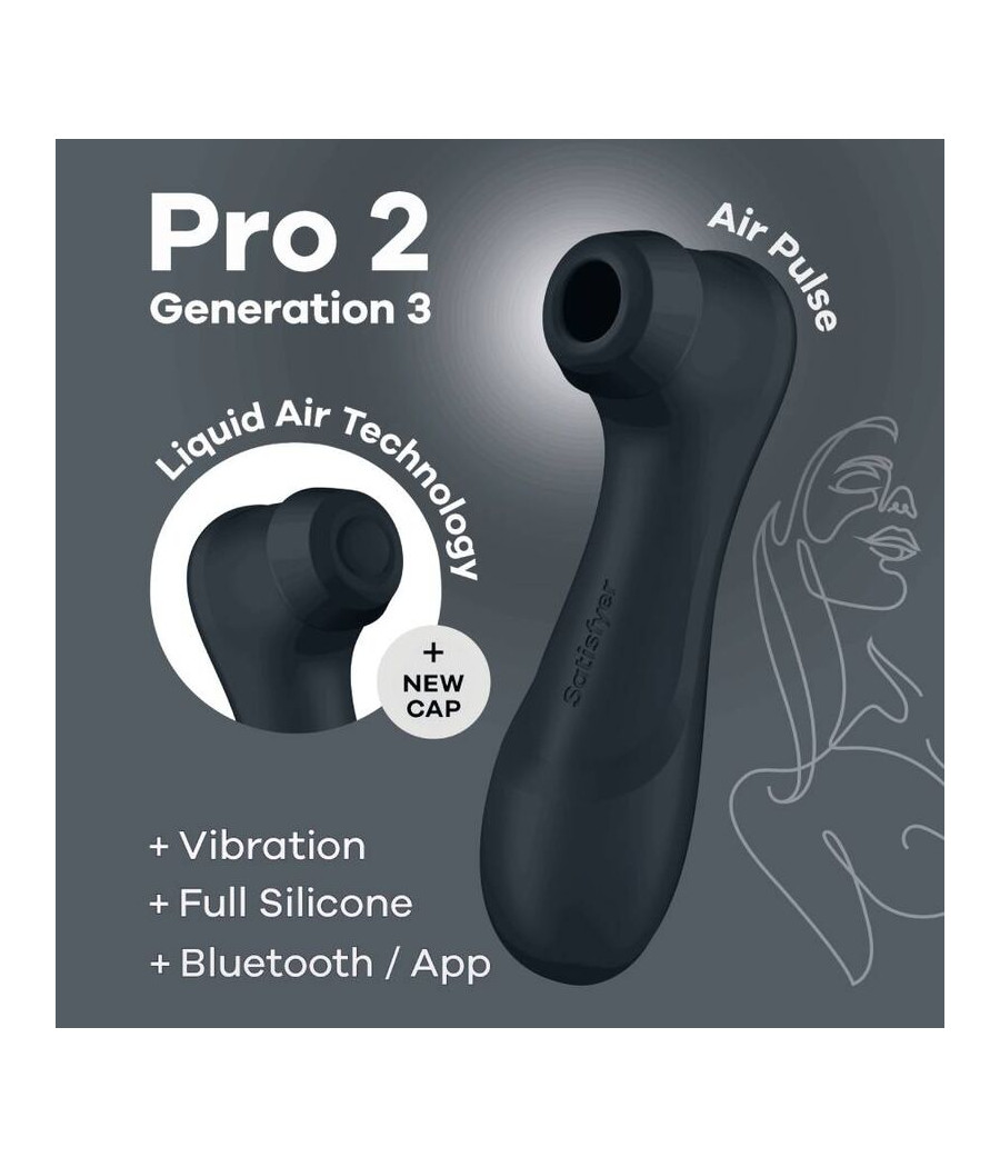 SATISFYER - PRO 2 GENERACIÓN 3 NEGRO BLUETOOTH & APP