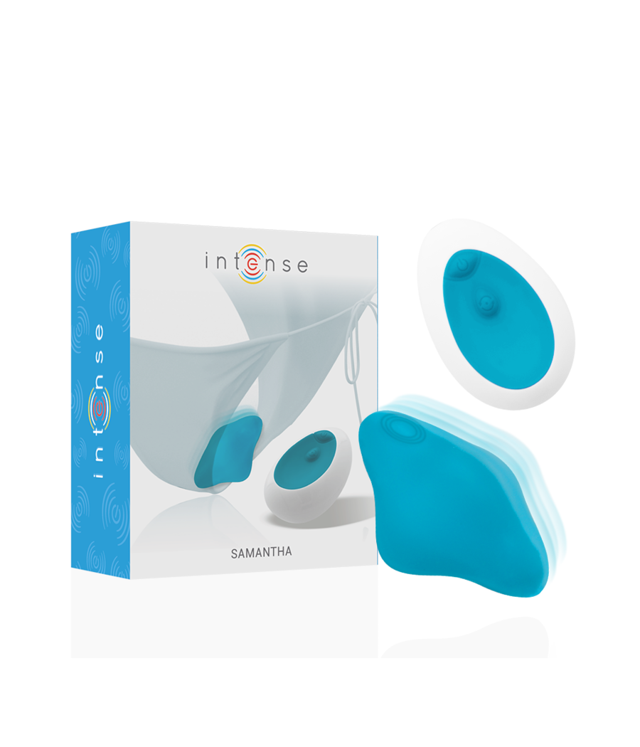 INTENSE - SAMANTHA PANTIE CONTROLE REMOTO AZUL