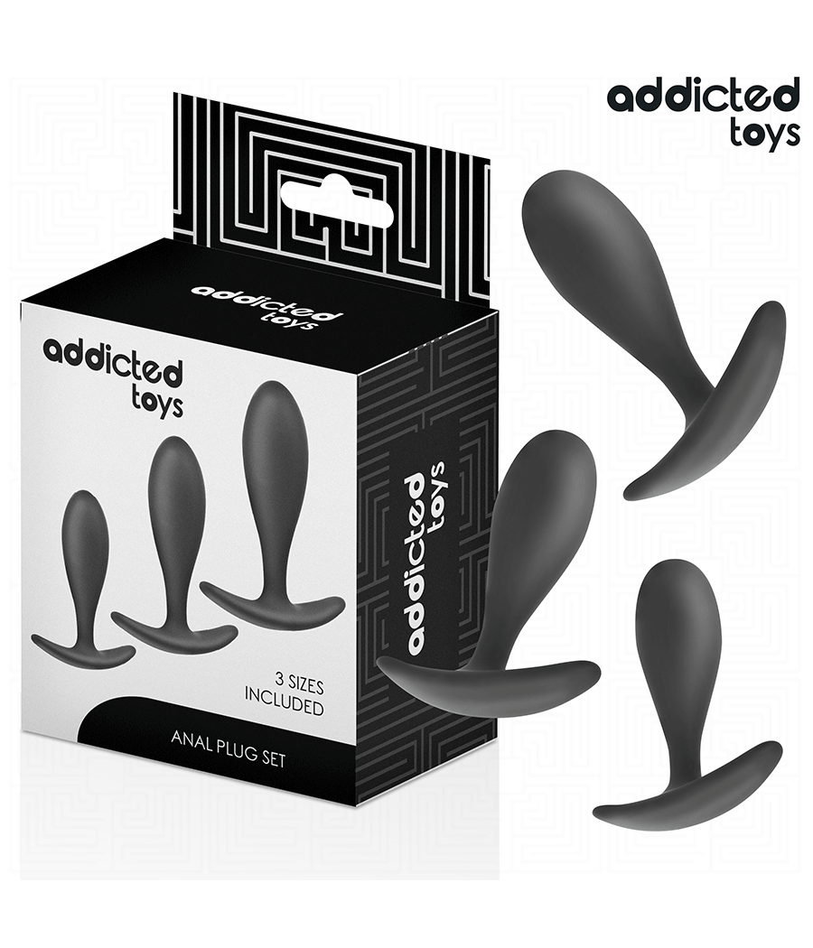 ADDICTED TOYS - CONJUNTO DE 3 PLUG ANAL MODELO 2