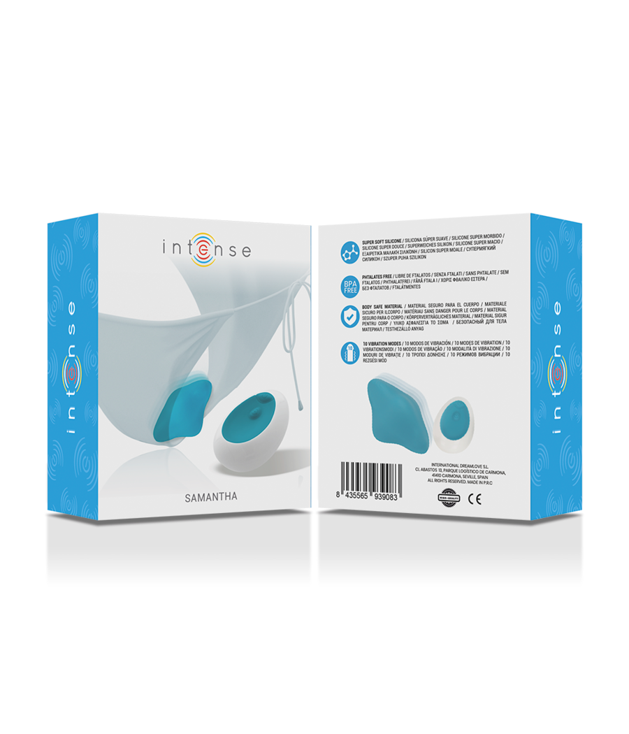 INTENSE - SAMANTHA PANTIE REMOTE CONTROL BLUE