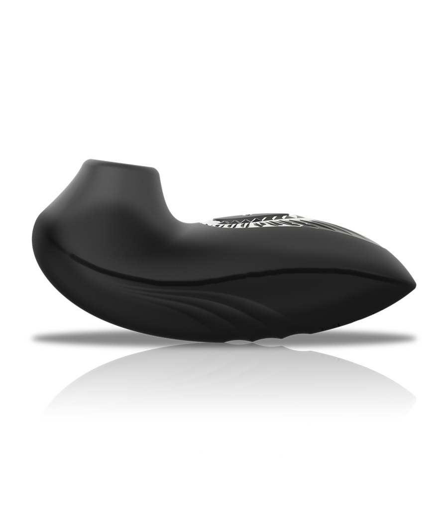 BLACK&SILVER - DRAKE DELUXE SUCKING VIBE SILICONA RECARGABLE NEGRO