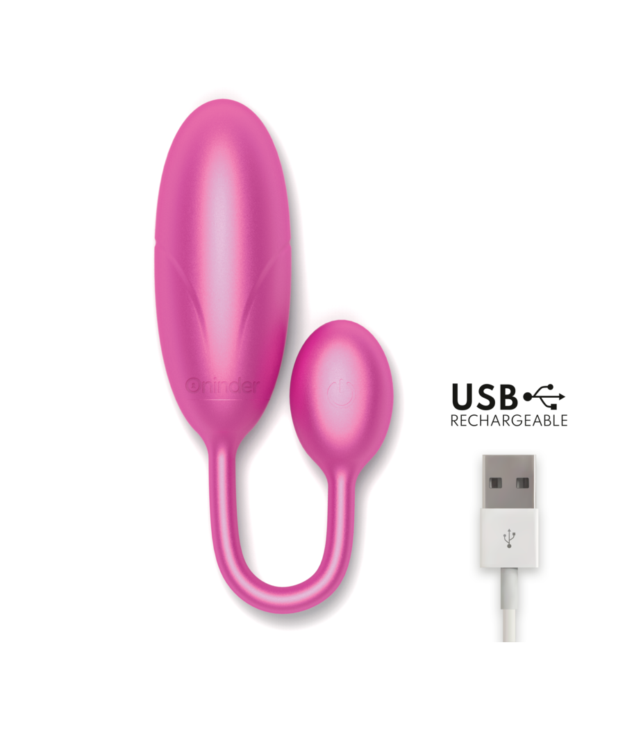ONINDER - UOVO VIBRANTE DENVER ROSA 7 X 2,7 CM APP GRATUITA