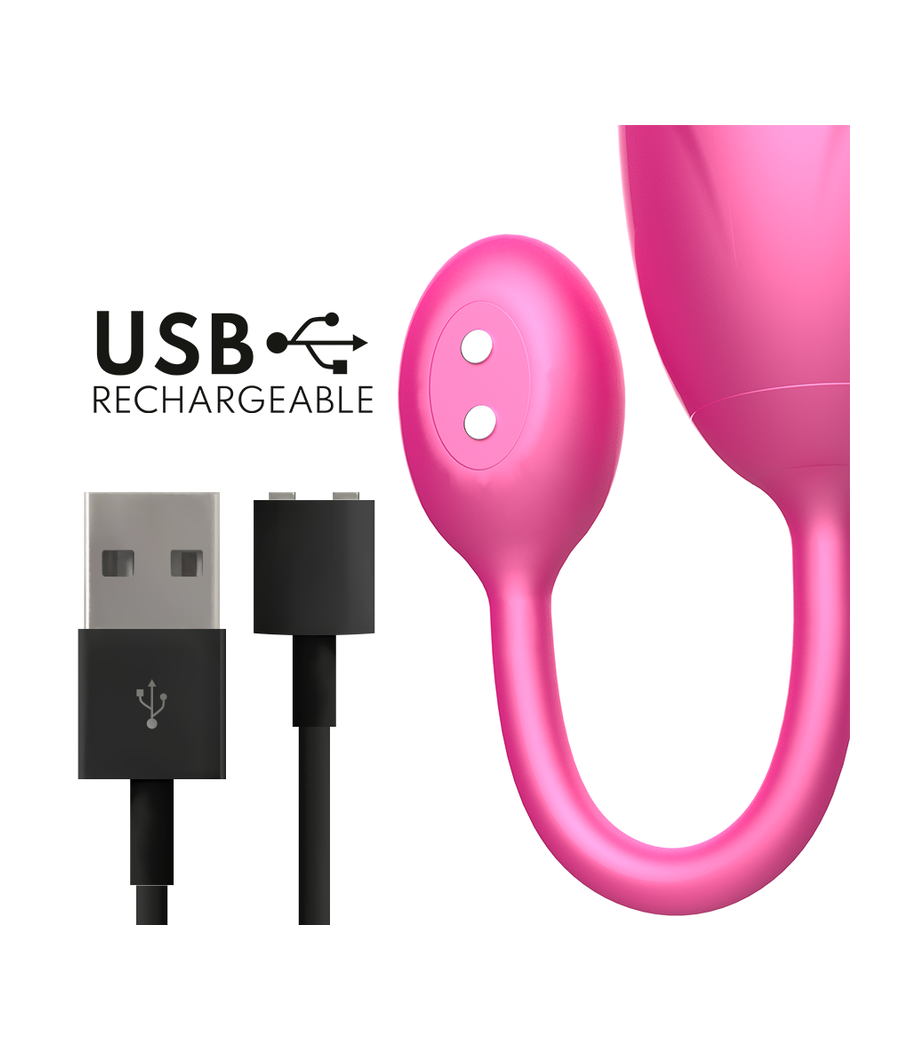 ONINDER - DENVER HUEVO VIBRADOR ROSA 7 X 2.7 CM - APP GRATUITA