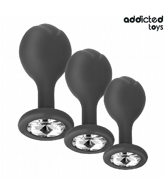 ADDICTED TOYS - CONJUNTO DE 3 PLUG ANAL COM JOIA