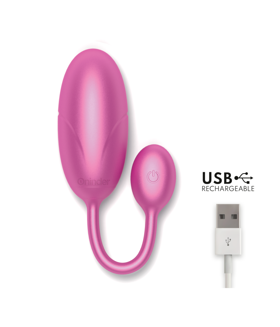 ONINDER - TOKYO HUEVO VIBRADOR ROSA 7.5 X 3.2 CM - APP GRATUITA