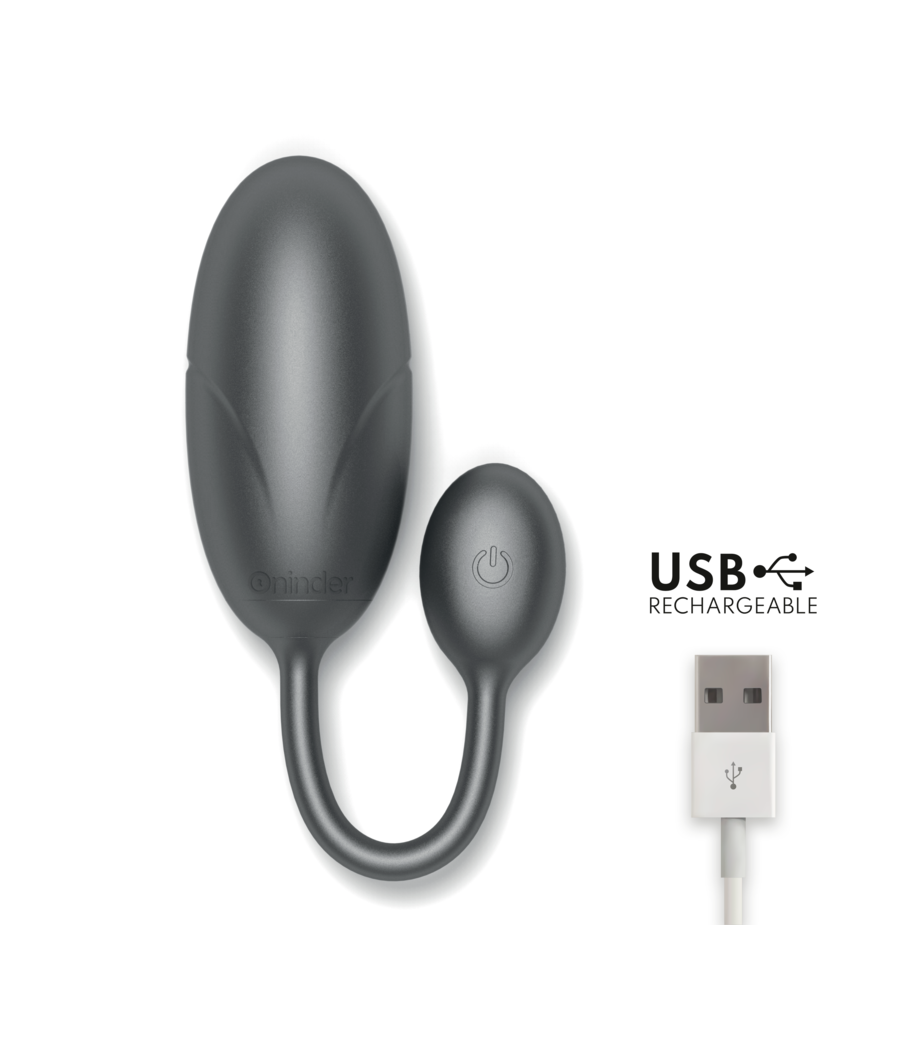 ONINDER - UOVO VIBRANTE TOKYO NERO 7,5 X 3,2 CM APP GRATUITA