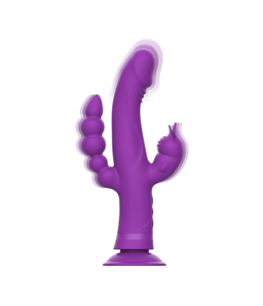 INTENSE - VIBRATEUR EN SILICONE CASANOVA RABBIT TRIPLE MOTEUR VIOLET