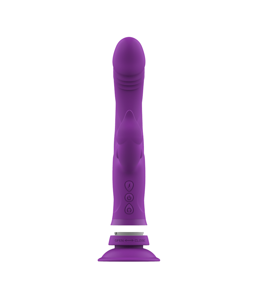 INTENSE - VIBRATEUR EN SILICONE CASANOVA RABBIT TRIPLE MOTEUR VIOLET