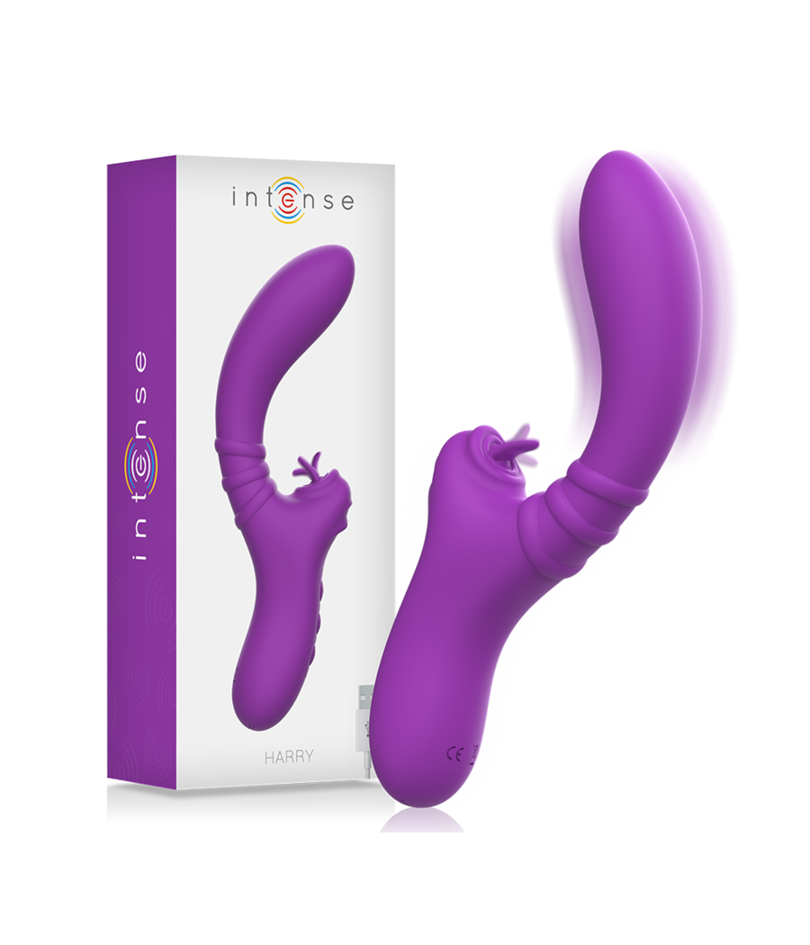 INTENSE - VIBRATEUR FLEXIBLE HARRY AVEC LANGUE VIOLET