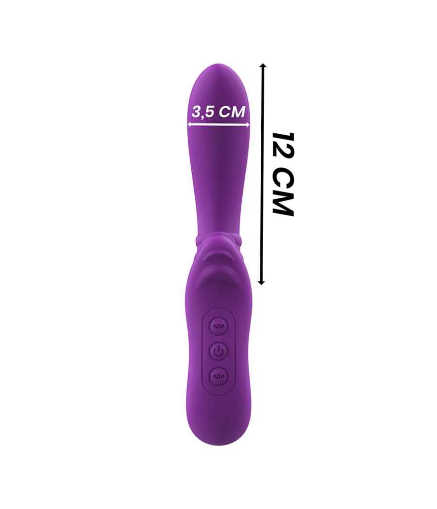 INTENSE - VIBRADOR FLEXÍVEL HARRY COM LÍNGUA ROXA
