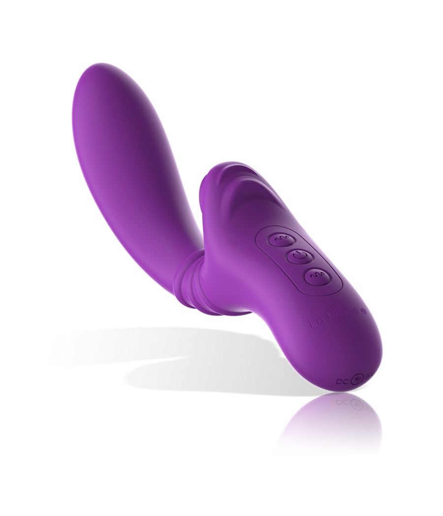 INTENSE - VIBRATORE FLESSIBILE HARRY CON LINGUA VIOLA