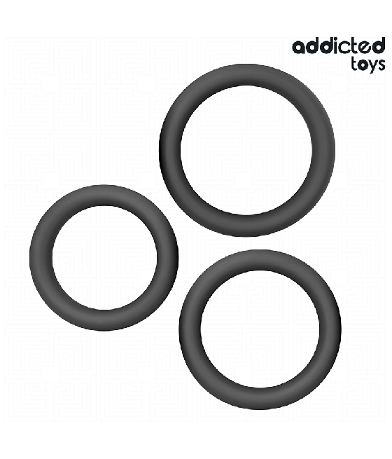 ADDICTED TOYS - SET AUS FLACHEN SILIKONRINGEN