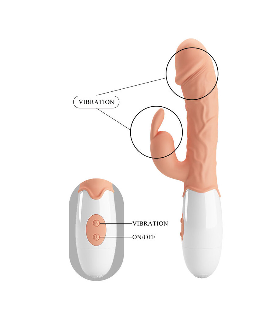 PRETTY LOVE - VIBRATORE CONIGLIETTO PASQUALE CON STIMOLATORE