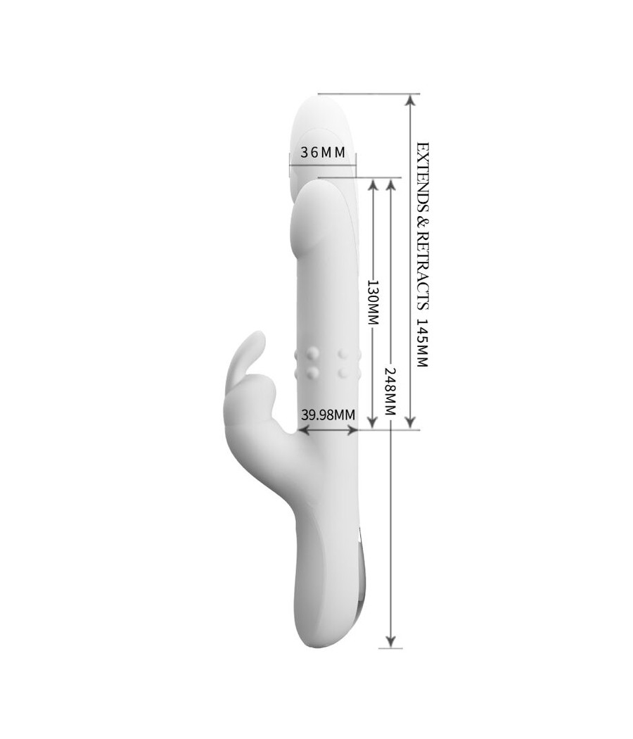 PRETTY LOVE - VIBRADOR REESE COM ROTAO DE PRATA