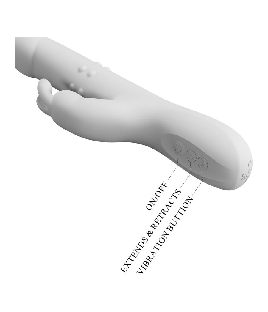 PRETTY LOVE - VIBRATORE REESE CON ROTAZIONE ARGENTO