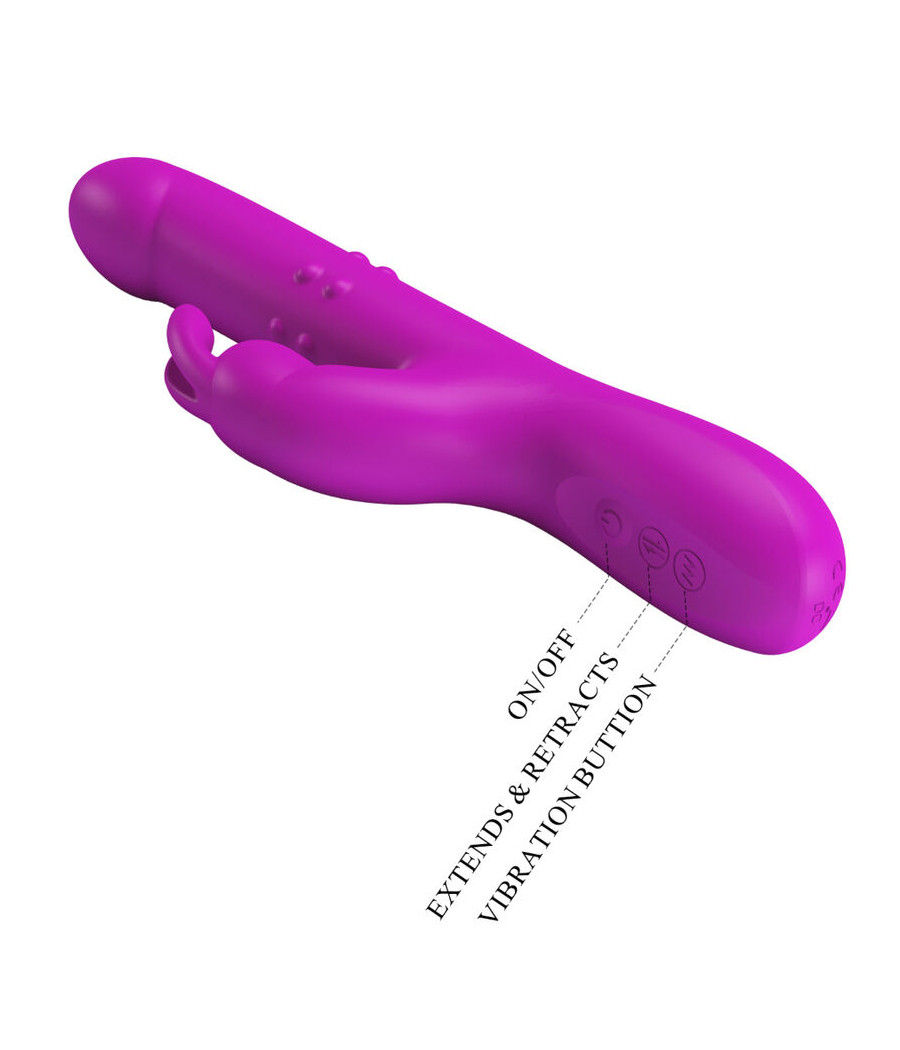 PRETTY LOVE - VIBRADOR REESE COM ROTAO ROXA