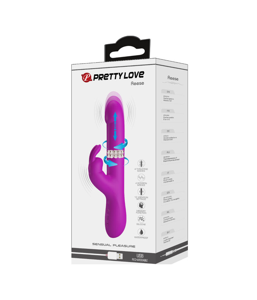 PRETTY LOVE - VIBRADOR REESE COM ROTAO ROXA