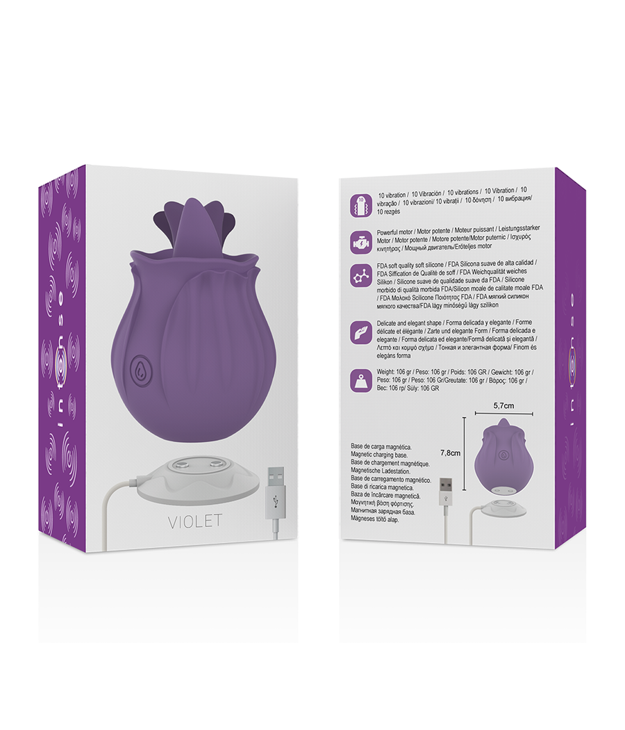 INTENSE - VIOLA CL TORIS STIMOLATORE 10 VIBRAZIONI LILLA