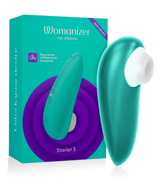 WOMANIZER - ESTIMULADOR CLITORIAL STARLET 3 TURQUESA