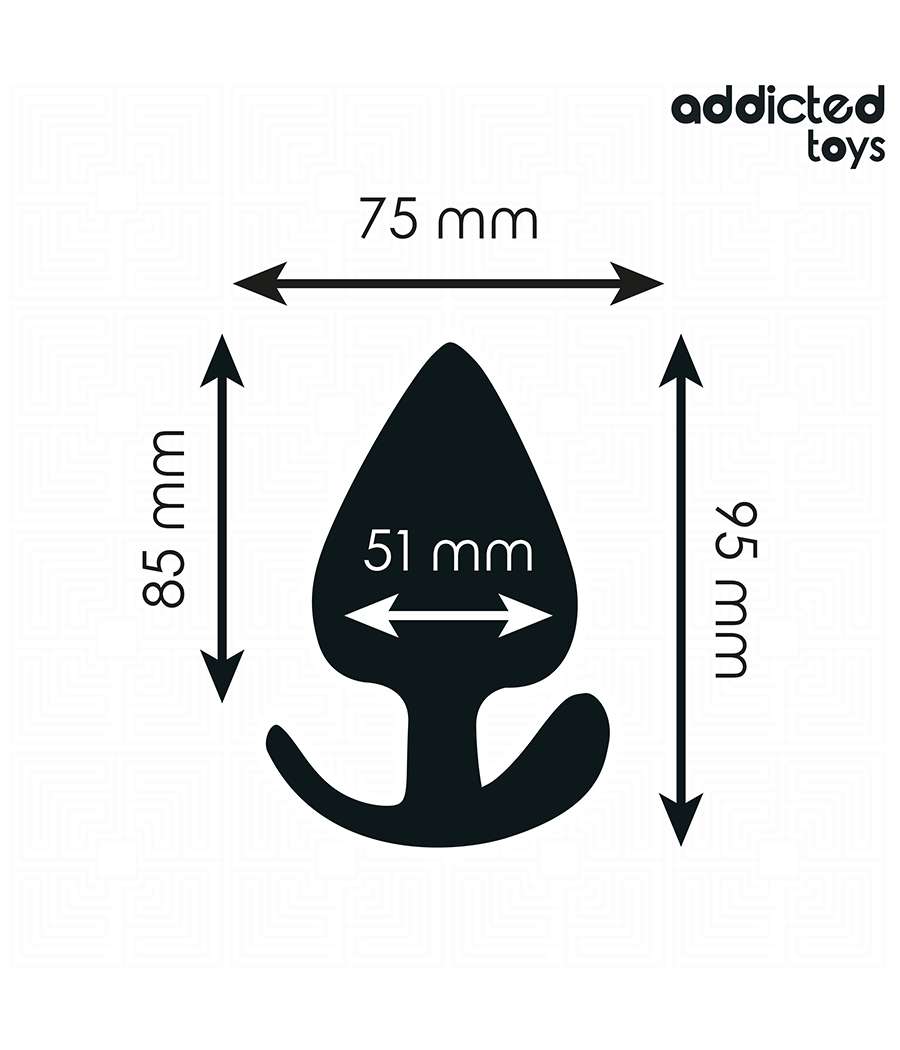 ADDICTED TOYS - PLUG ANAL SILICONA TALLA XL 9.5 CM