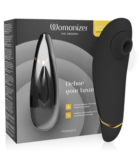 WOMANIZER - PREMIUM 2 ESTIMULADOR DE CLÍTORIS NEGRO