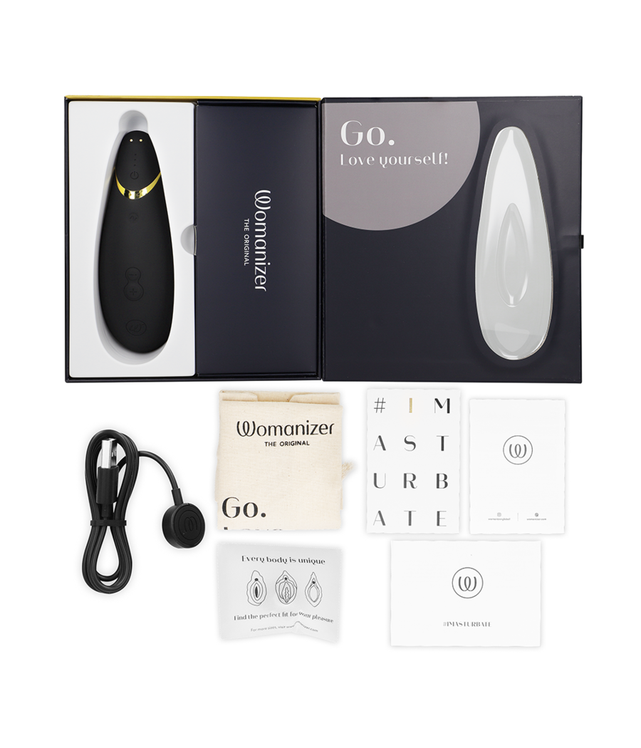 WOMANIZER - PREMIUM 2 CLITORAL STIMULATOR BLACK