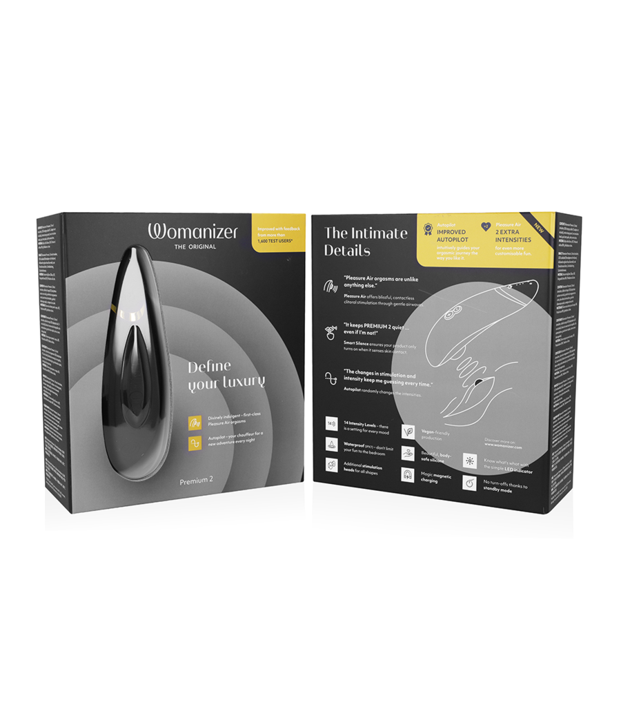 WOMANIZER - PREMIUM 2 STIMOLATORE CLITORALE NERO