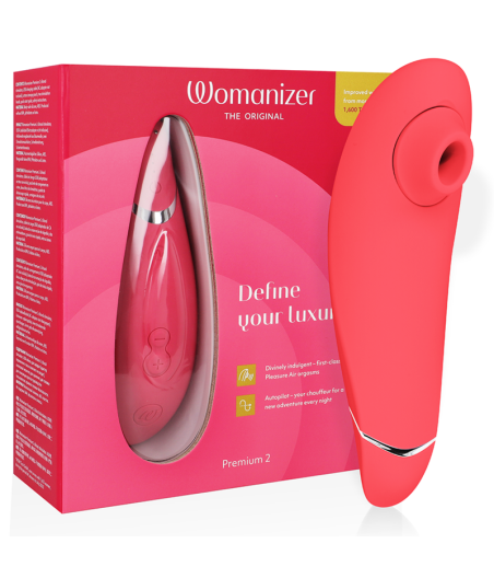 WOMANIZER - PREMIUM 2 CLITORAL STIMULATOR RASPBERRY