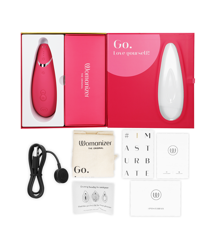 WOMANIZER - PREMIUM 2 STIMOLATORE CLITORALE LAMPONE