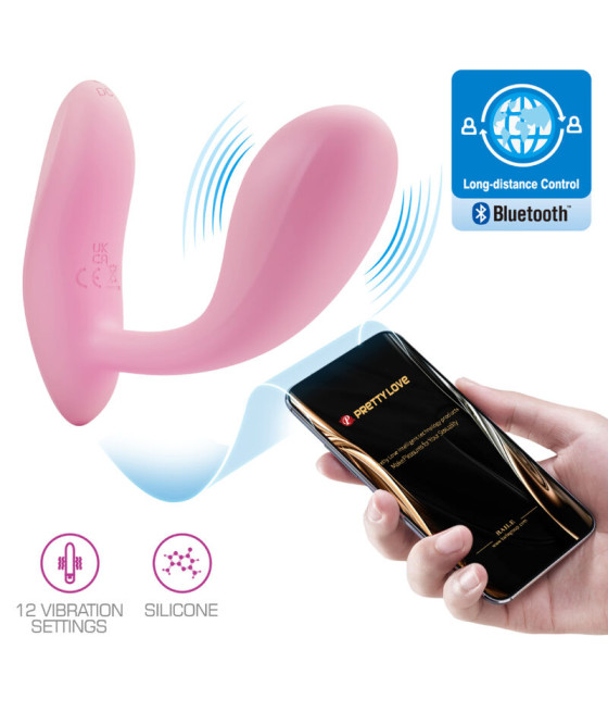 PRETTY LOVE - BAIRD G-SPOT 12 VIBRATIONS RECHARGEABLE PINK APP