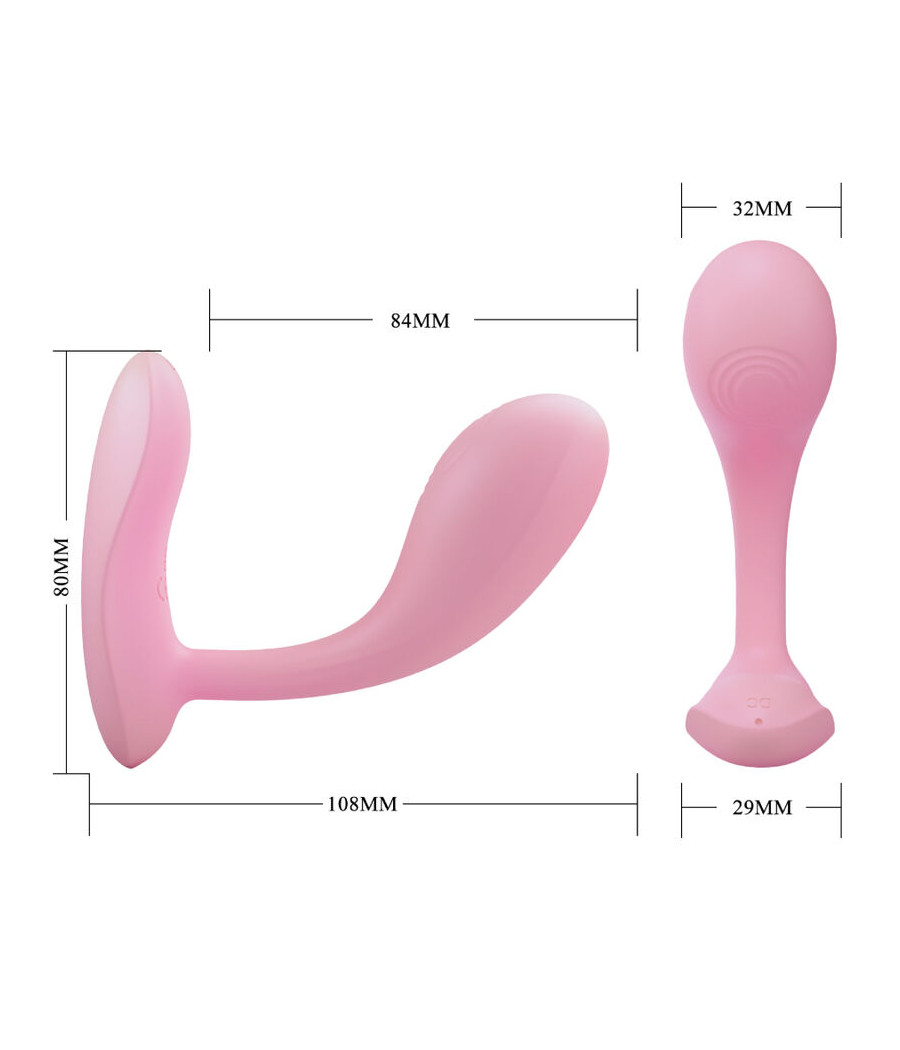PRETTY LOVE - BAIRD G-SPOT 12 VIBRAZIONI RICARICABILE APP ROSA