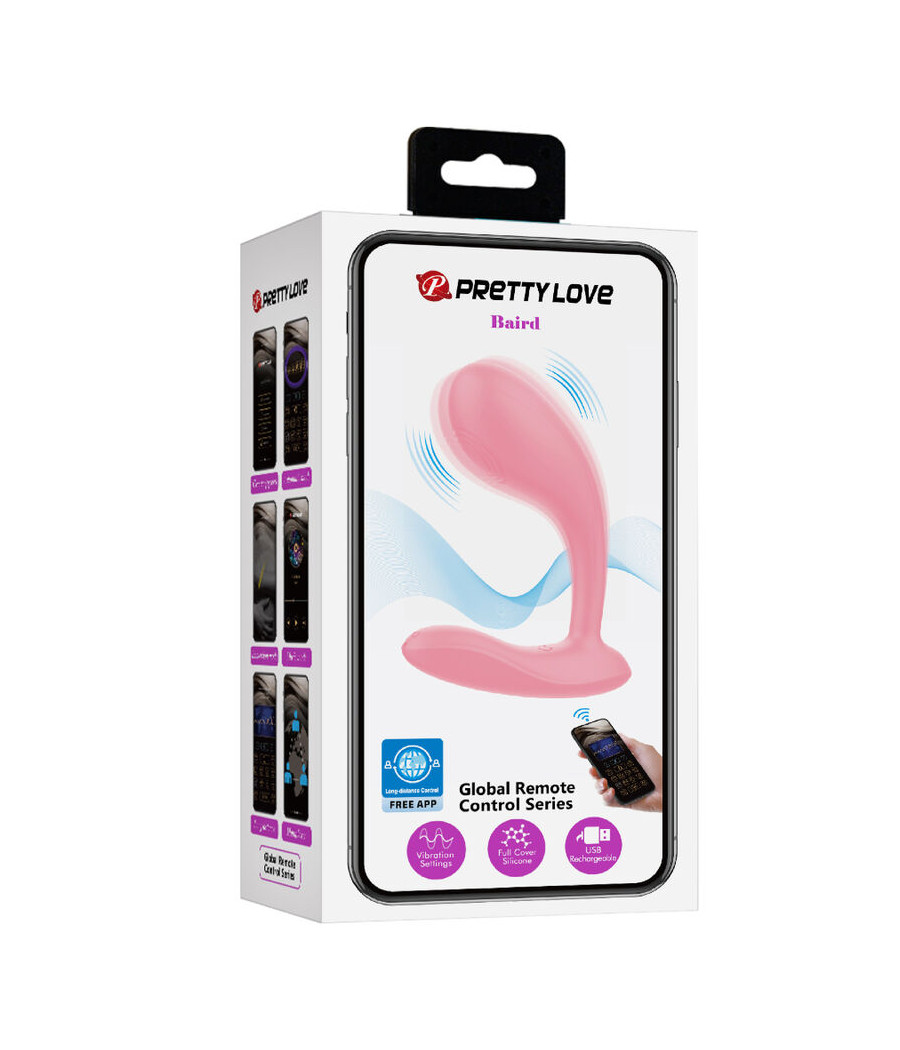 PRETTY LOVE - BAIRD G-SPOT 12 VIBRATIONEN WIEDERAUFLADBARE ROSA APP