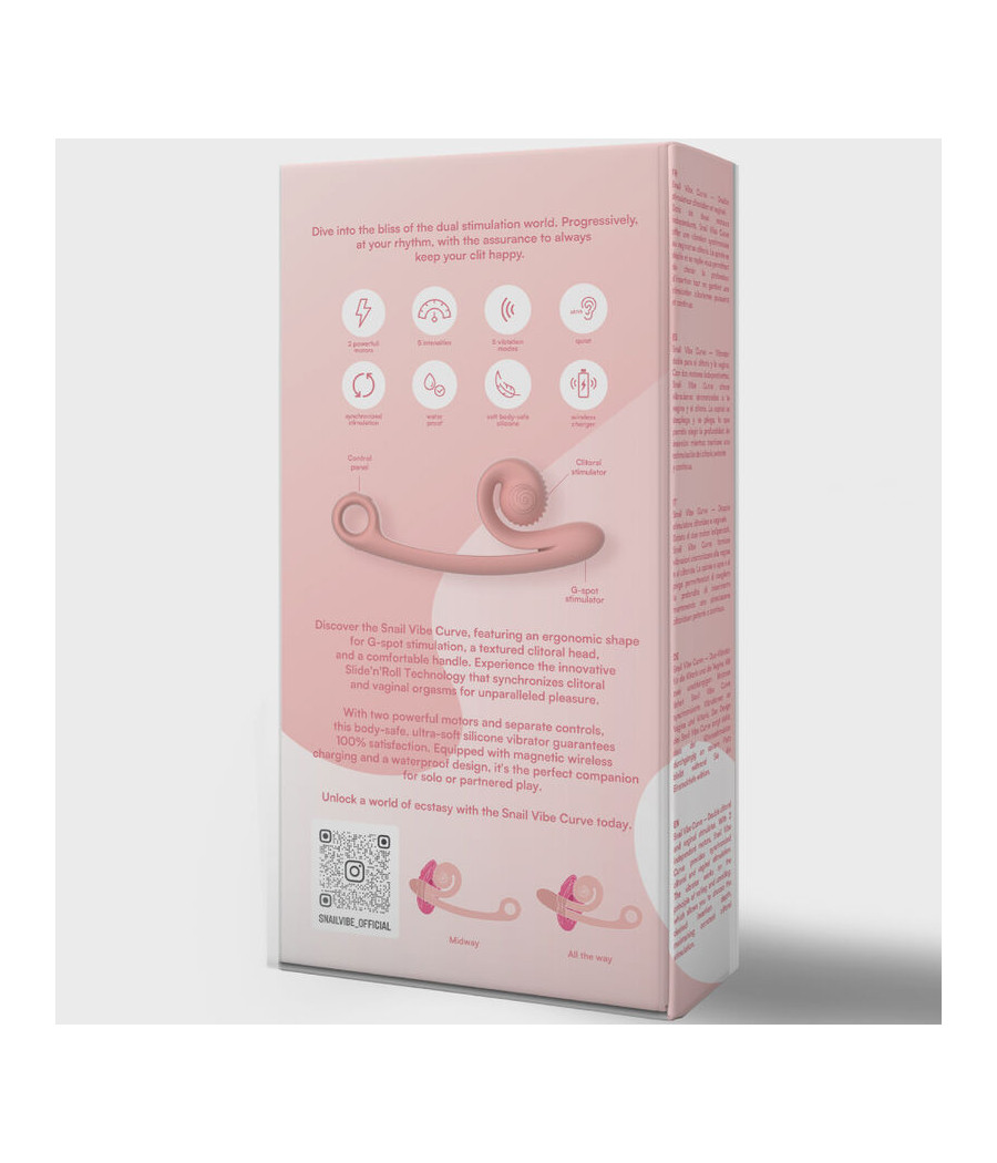 SNAIL VIBE - VIBRADOR CURVE LARANJA