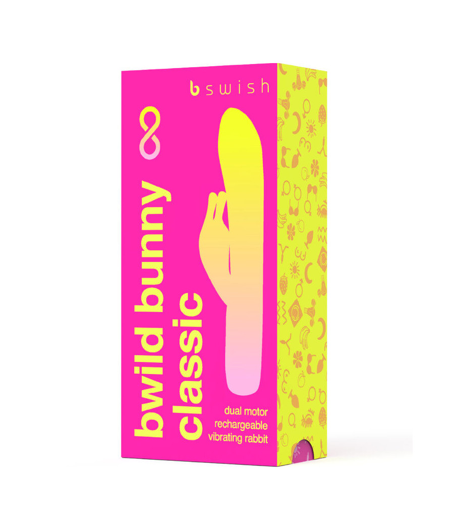 B SWISH - BWILD BUNNY INFINITE CLASSIC RECHARGEABLE VIBRATOR PINK SILICONE