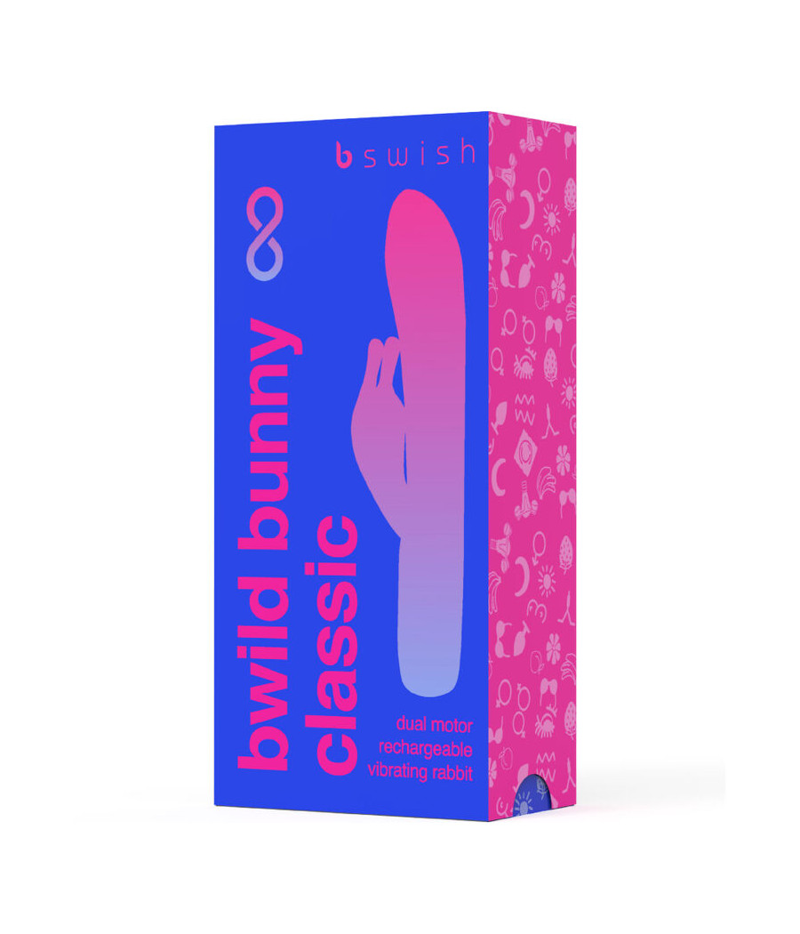B SWISH - BWILD BUNNY INFINITE CLASSIC RECARREGVEL VIBRADOR AZUL SILICONE