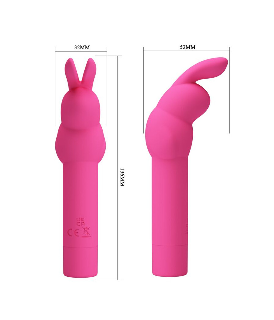 PRETTY LOVE - VIBRATORE IN SILICONE GERARDO FUSCHIA RABBIT