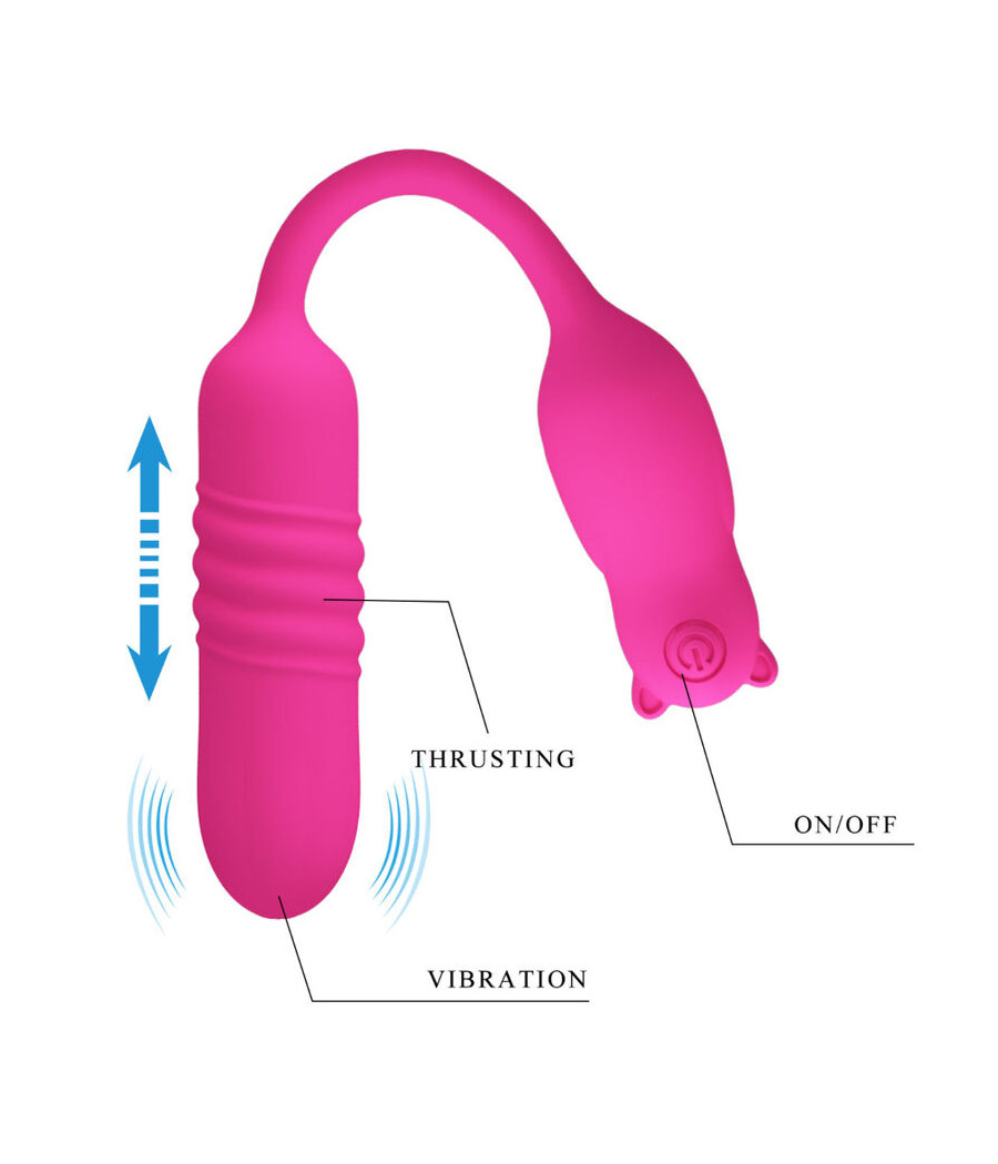 PRETTY LOVE - NOBIKUMA BALA VIBRANTE DE SILICONE ROSA