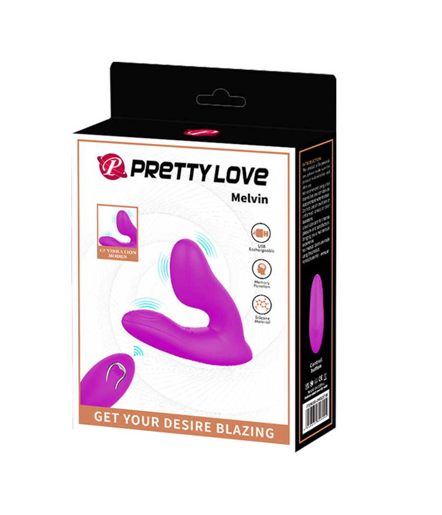 PRETTY LOVE - MASSEUR DE CLITORIS MELVIN AVEC TÉLÉCOMMANDE