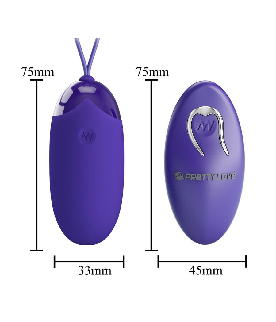 PRETTY LOVE - BERGER YOUTH HUEVO VIBRADOR CONTROL REMOTO VIOLETA