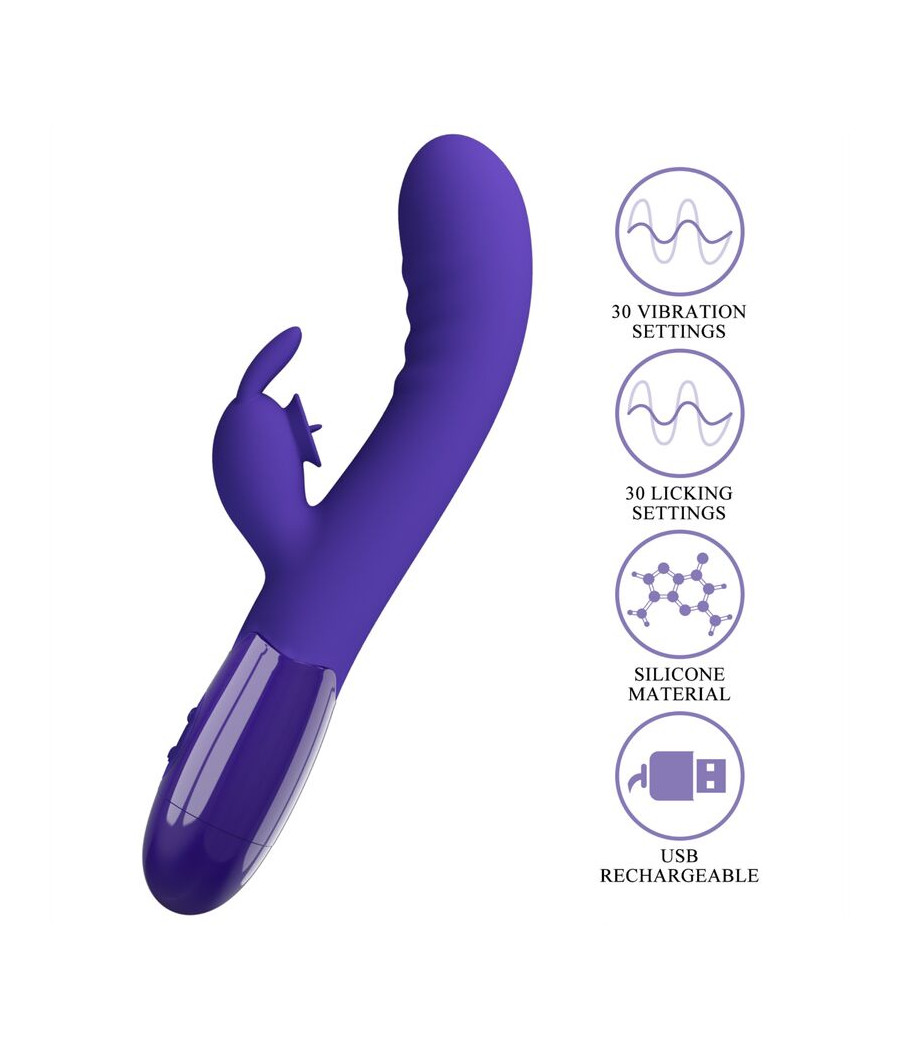 PRETTY LOVE - VIBRADOR DE COELHO VIOLETA CERBERUS YOUTH