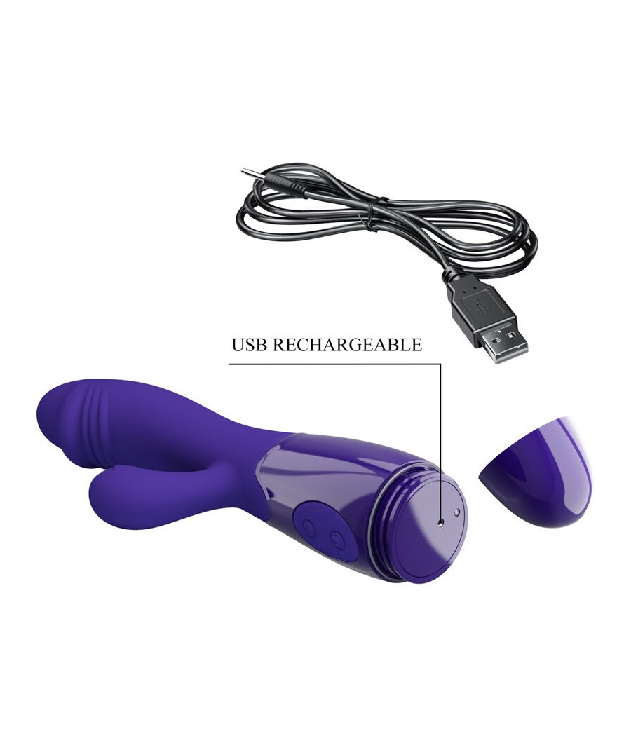 PRETTY LOVE - VIBRATORE SNAPPY YOUTH E STIMOLATORE DEL PUNTO G VIOLETTO