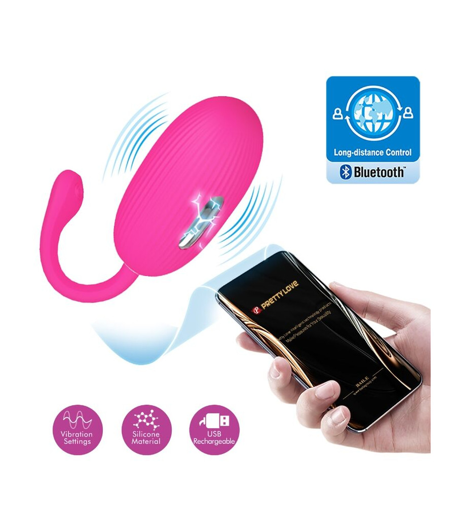 PRETTY LOVE - DOREEN HUEVO VIBRADOR RECARGABLE MAGENTA CONTROL REMOTO