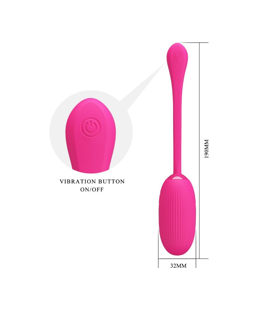 PRETTY LOVE - DOREEN UOVO VIBRANTE RICARICABILE MAGENTA TELECOMANDO