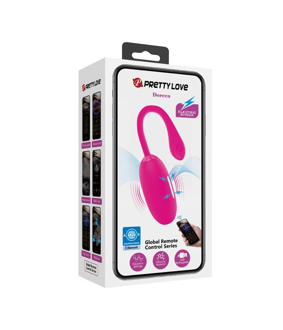 PRETTY LOVE - DOREEN HUEVO VIBRADOR RECARGABLE MAGENTA CONTROL REMOTO